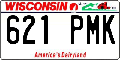 WI license plate 621PMK