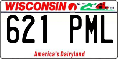 WI license plate 621PML