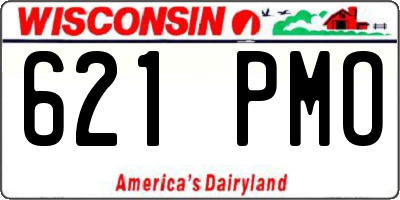 WI license plate 621PMO