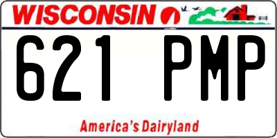 WI license plate 621PMP