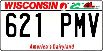 WI license plate 621PMV
