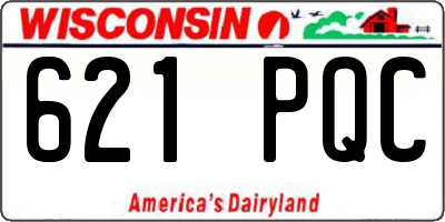 WI license plate 621PQC