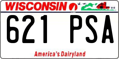 WI license plate 621PSA