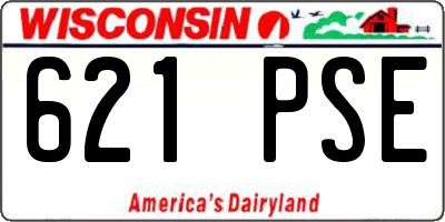 WI license plate 621PSE