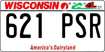 WI license plate 621PSR