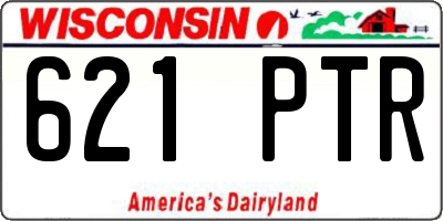 WI license plate 621PTR