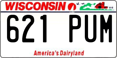 WI license plate 621PUM