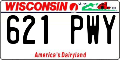 WI license plate 621PWY