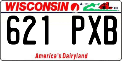WI license plate 621PXB