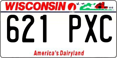 WI license plate 621PXC