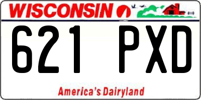 WI license plate 621PXD