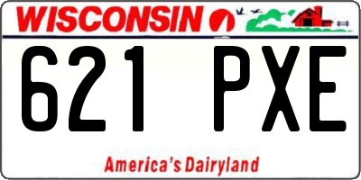 WI license plate 621PXE