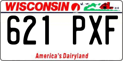 WI license plate 621PXF