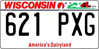 WI license plate 621PXG