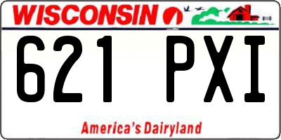 WI license plate 621PXI