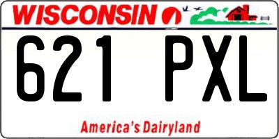 WI license plate 621PXL