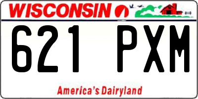WI license plate 621PXM