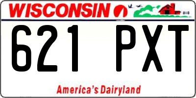 WI license plate 621PXT