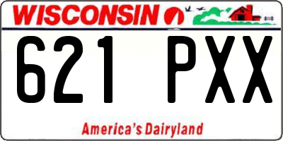 WI license plate 621PXX