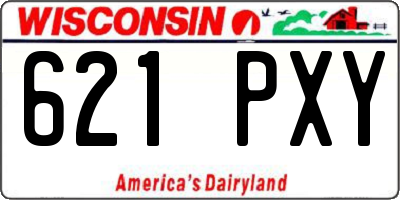 WI license plate 621PXY