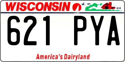 WI license plate 621PYA