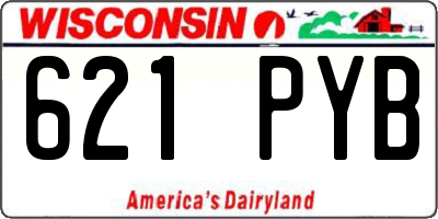 WI license plate 621PYB