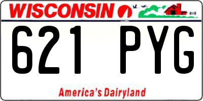 WI license plate 621PYG