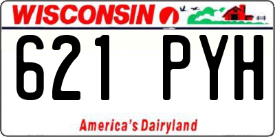 WI license plate 621PYH