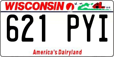 WI license plate 621PYI