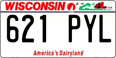 WI license plate 621PYL