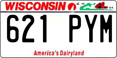 WI license plate 621PYM