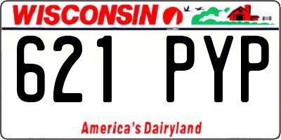 WI license plate 621PYP
