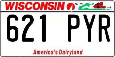 WI license plate 621PYR