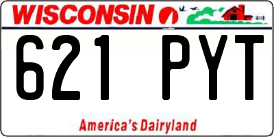 WI license plate 621PYT