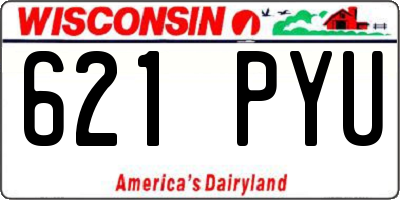 WI license plate 621PYU