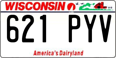 WI license plate 621PYV
