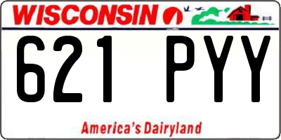 WI license plate 621PYY
