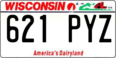 WI license plate 621PYZ