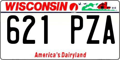 WI license plate 621PZA