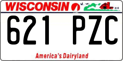 WI license plate 621PZC
