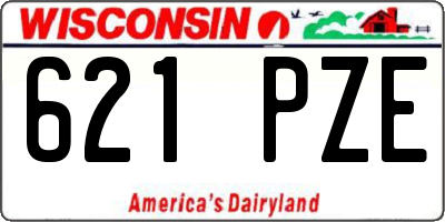 WI license plate 621PZE