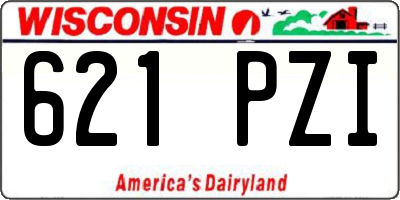 WI license plate 621PZI