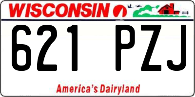 WI license plate 621PZJ