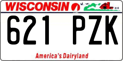 WI license plate 621PZK