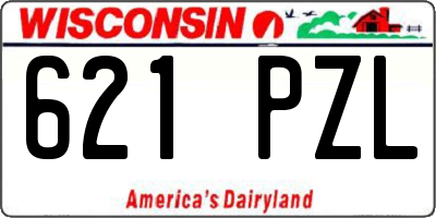 WI license plate 621PZL