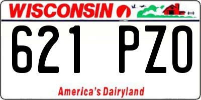 WI license plate 621PZO