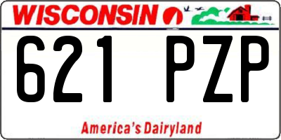 WI license plate 621PZP