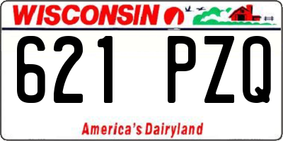 WI license plate 621PZQ