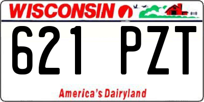 WI license plate 621PZT