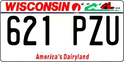 WI license plate 621PZU